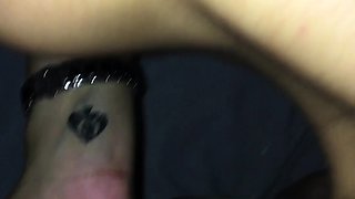 Big cock EXGF interracial busty geek coed blowjob