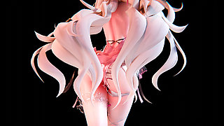 Phoebe Aoa Gorgeous Swimsuit Jumping Egg Stuffed Into Transparent Underwear Shiny Particle Special Effects