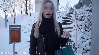 Fantastic European stunner likes humungous weenies public pick up face penetrate deep-throat and xxx orgy in back of truck