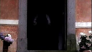 Blonde is flashing her big boobs in the outdoors