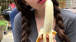 Amateur French Teen Outdoor softcore