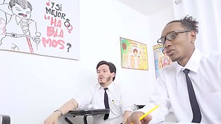 Sexy Latina teacher gives a relaxing bod massage