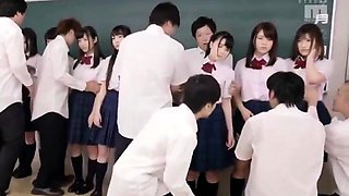 In A Girls' School, Crazy Group Sex Through Time Suspension,
