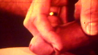 Red-tinted Vintage Loop Captures Retro Foursome in Raw Action