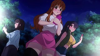Busty harem campers grind wild and moan in tent until they’re soaked