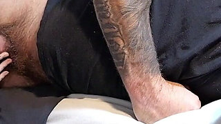 Stepdaughter Attempts to Give Step Daddy a Sneaky BJ - Naughty Boy