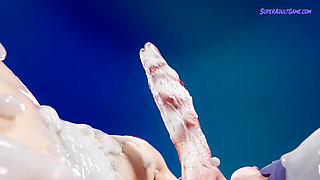 Her Girlfriend Gets Slammed By Massive Cock In Fortnite Theme - 3D Futa Animation