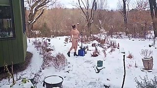 My Mommy Big Tits Snow Day - Mistress Thursday Outdoor MILF Amateur Homemade