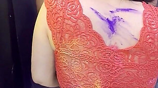 Holi with Bhabhi and Had a Great Time with Bhabhi All Night Long