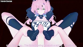 All the girls from Zenless Zone Zero treat you to a footjob in this anime POV