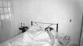 Chubby Pregnant Girlfriend Masturbates While I Spy on Her on Camera