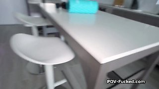 Seductive Lexi teases and gets nailed in skirt