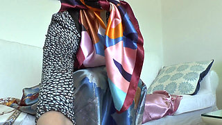My Shiny Satin Scarves Will Turn You on! Lady Victoria Valente