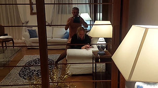 Beautiful Blonde Selena Poses and Has Sex