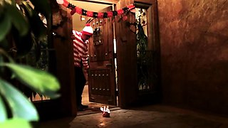 Trick or treat foursome with girlfriends