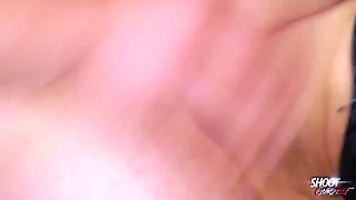 Huge Tits Bouncing When Young Brunette Riding Cock