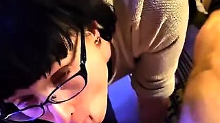 Amateur Teen Blowjob Under the Cover