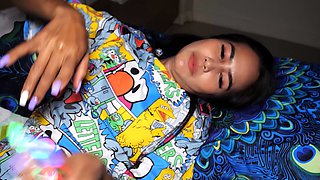 Thai teen Lily Koh dildoed her tight ass