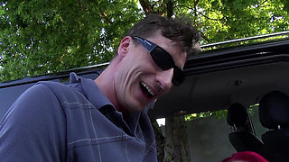 Lovely tattooed redhead gets a warm load in her mouth