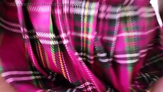 Sexy Skoolgirl Blowjob and Cowgirl Sex with MattyFacial - Homemade British MILF