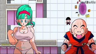 Horny Bulma's wild adventures in the anime world