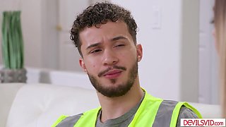 Lesbian teen fucking a guy for a change