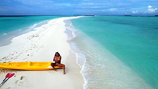 Massive juggs brunette fatty strips and jerks solo