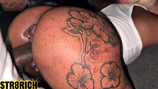 Str8rich Fucking Me After Meeting in the Store Ebony Slut