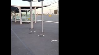 Risky Boobs and Wet Pussy Show on Busy Train !