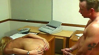 Perfect blonde nurse gets het anal hole fucked and load of cum in it