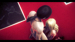 Hentai Uncensored - Nataly Handjob and Blowjob - Japanese Asian Manga Anime Game Porn