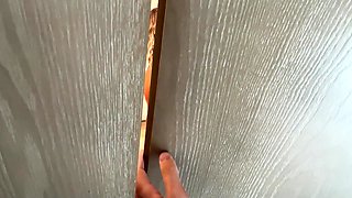 Hourglass roommate helps me masturbate and begs for cumshot