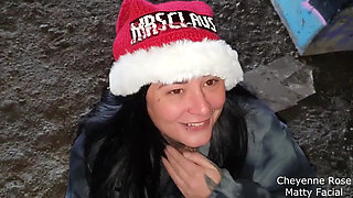 Festive outdoor fun for Matty and Cheyenne