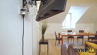 Dyke4k. late to three beauties fest