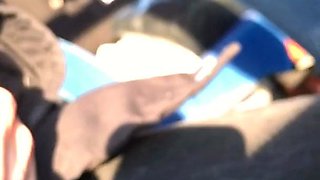 Amateur public sex during a picnic