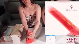 Stepsister Surprise Fuck With Big Cock Cumshot Using HoneyPlayBox Vibrator