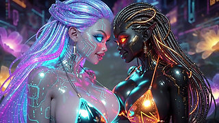 Beautiful Aliens Kiss on Nice Music, Ai Animation
