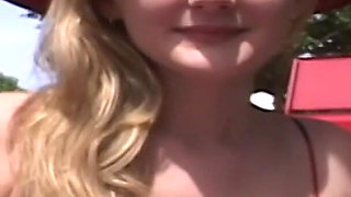 All Natural Cutie Bares All in Open Public Spots