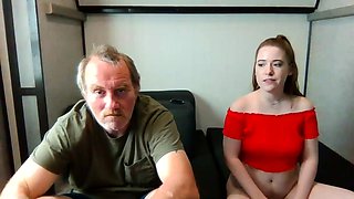 Blonde teen sucks old dick in old vs young clip
