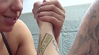 Two Curvy MILF's Armwrestling at the Gym