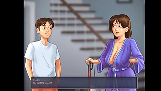 Horny girl brings him to her room in summertime saga