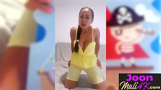 Big tits teen tries new big sex toy