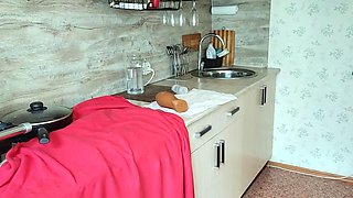 9-Month Pregnant MILF Plays, Sucks, and Gets Creampied