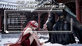 Chinese Snow White Beauty in Red Dress Gives Blowjob - AI Hentai Episode 1