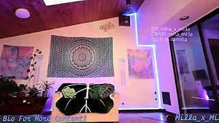 Amateur spex clad fetish babe sucks and rides dude