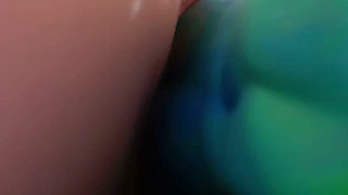 Curvy Mei Huge Boobs Purple Toy Anal Gape Stretch & Sperm Belly Inflation - 3D Rule34 Animation