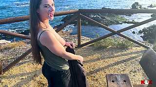 Public Blowjob, Huge Facial and a Short Cumwalk - KLX
