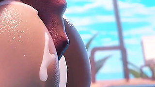Rough Vacation Creampie: Stinky Pussy & Ass Destroyed by Huge Black Monster Cock