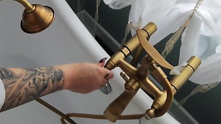 Stepmommy Takes Her Stepson to Pee on Him and Make Him Pee Too.