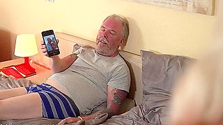 Blonde Babe Loves Having Sex Only With Old Men - Handjob With Avi Love